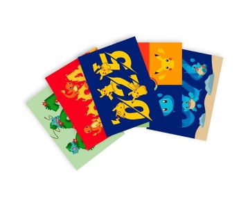 Pokemon-Starter-1-Generation-Postkarten-Set-1