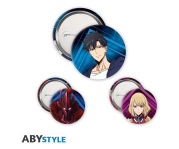 Solo-Leveling-Igris-Jinwoo-Cha-Hae-In-Badge-Pack-Buttons-1