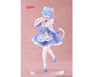 Re:Zero Starting Life in Another World Coreful PVC Statue Rem Cat Maid Ver. Renewal 18 cm