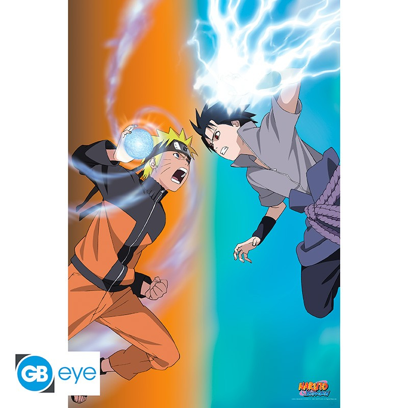 Naruto Shippuden - Naruto vs Sasuke - 91,50x61 Maxi Poster