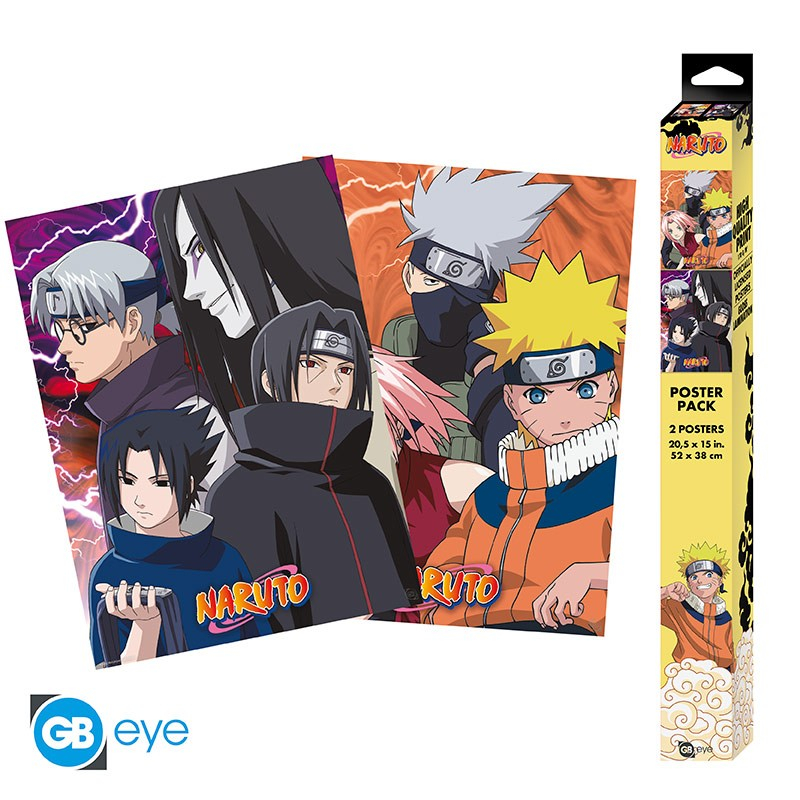 Naruto - Konoha Ninjas & Deserters - Chibi - 52x38cm - Poster